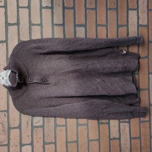 Dark Grey American Eagle Athletic Fit Quarter Zip/Mock Turtleneck